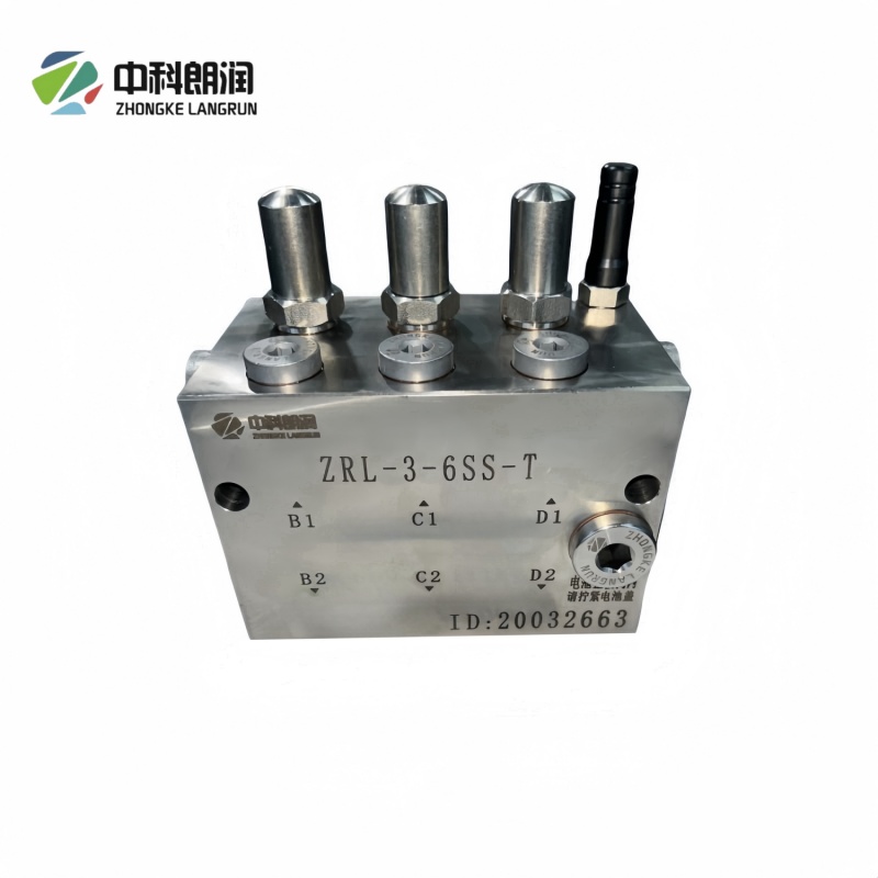 6 ช่องจ่ายจาระบีไร้สายแบบ Dual-line